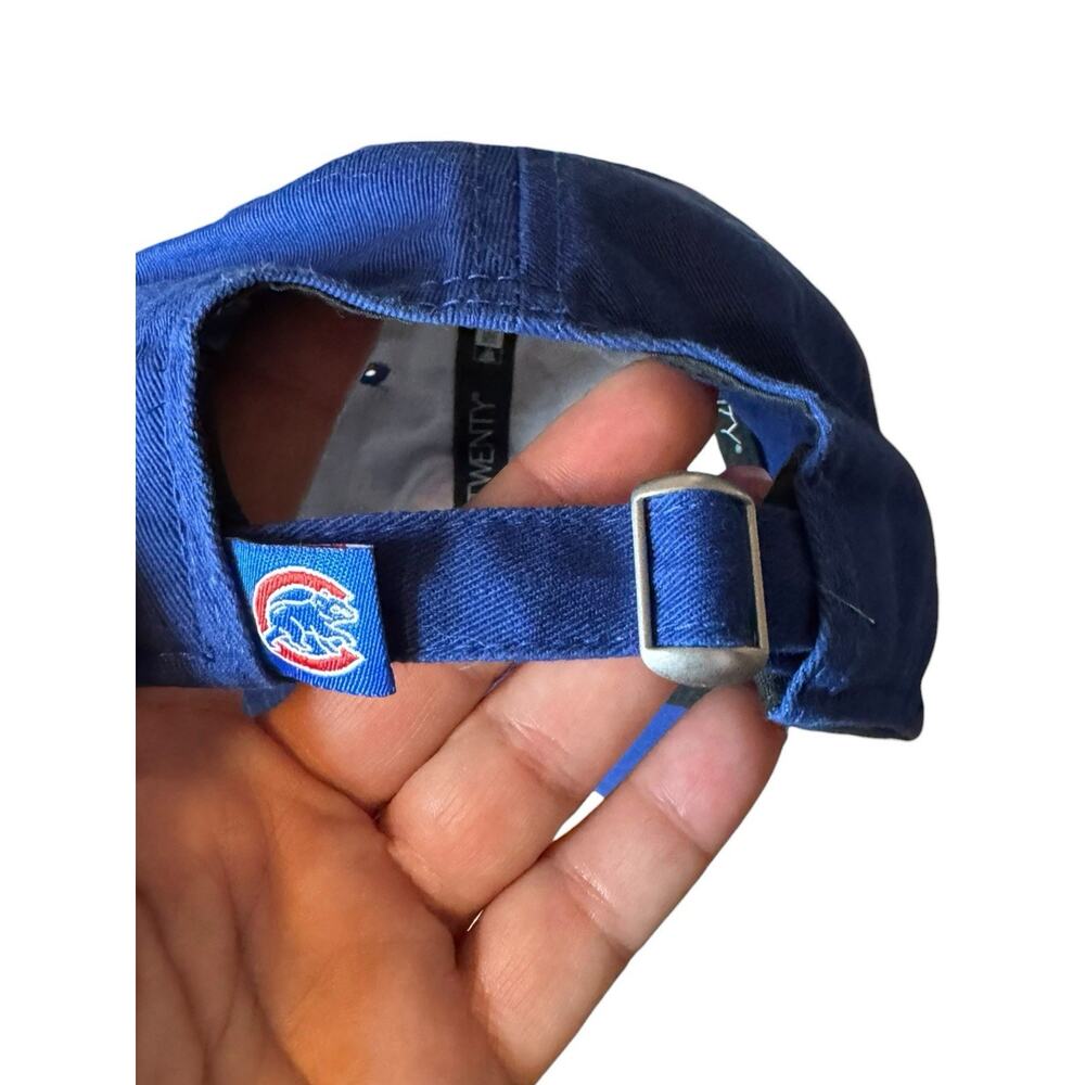 Chicago Cubs Hat Cap Strap Back MLB Baseball Blue Red Unisex One Size New Era - Picture 3 of 11